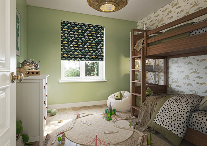 Roadtrip, Forest Green - Motorised Roman Blind - Image 6